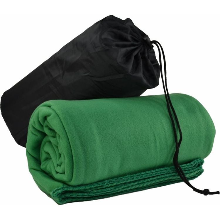 Плед флисовый Bergamo Warm с чехлом 180х150 см, зеленый (202311pl-04) - фото 1