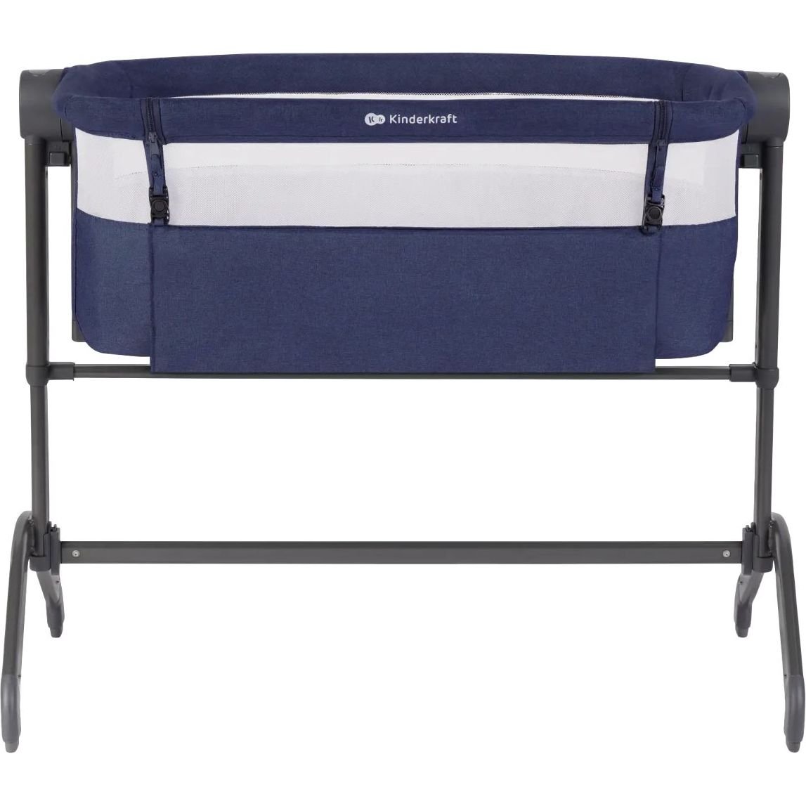 Приставная кроватка-люлька Kinderkraft Bea Navy синяя (00-00304850) - фото 1