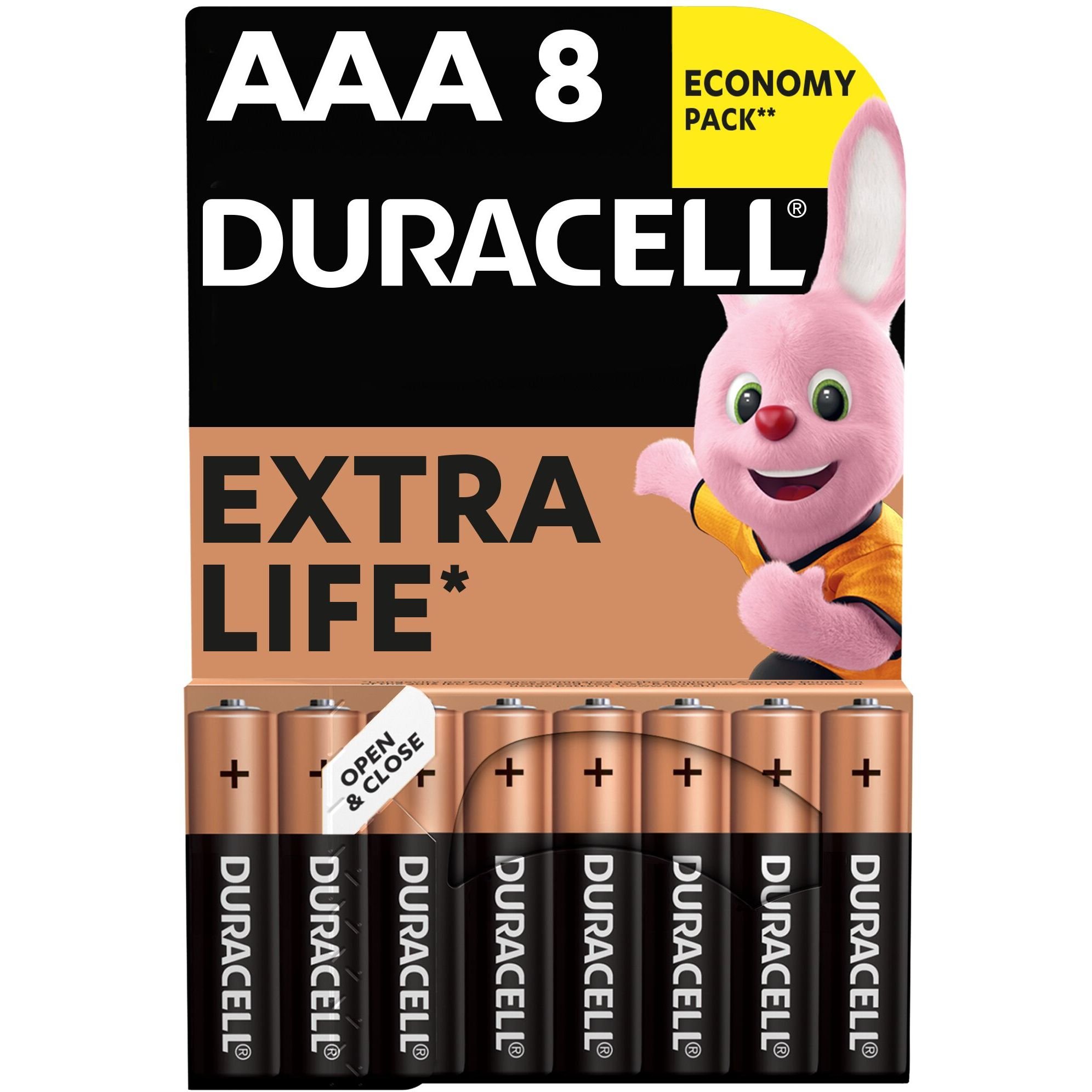 Лужні батарейки мізинчикові Duracell 1.5 V AAA LR03/MN2400, 8 шт. (706051) - фото 1
