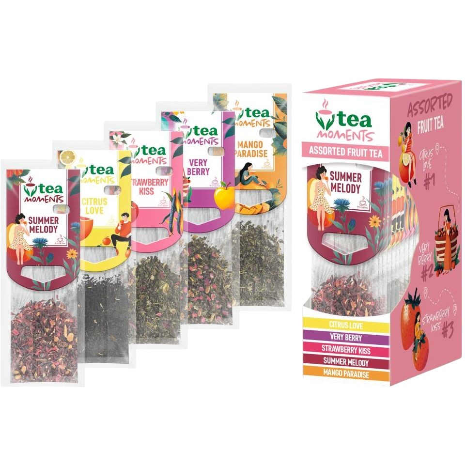 Чай Tea Moments Assorted Fruit Tea кадди-пакет 34.2 г 15 пакетиков