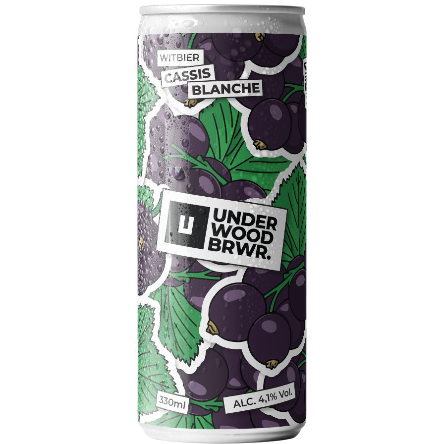 Пиво Underwood Brewery Cassis Blanche 4.1% 0.33 л з/б - фото 1