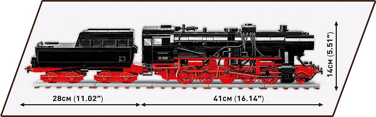 Конструктор Cobi Локомотив DR BR Class 52 масштаб 1:35, 2505 деталей (COBI-6282) - фото 10