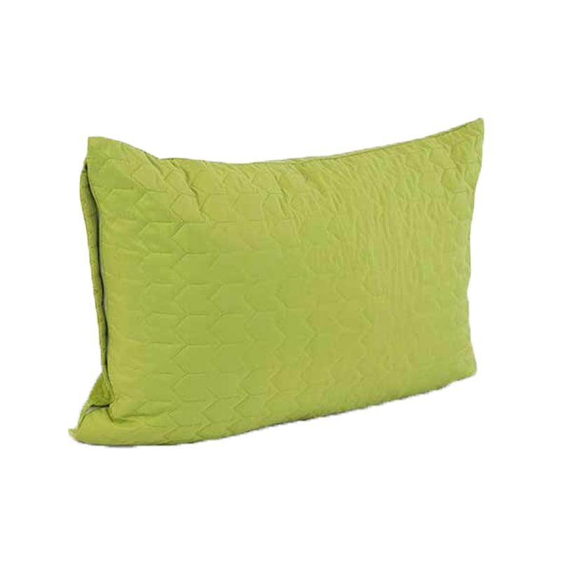 Чехол на подушку Руно Green Banana на молнии, стеганый микрофайбер+велюр, 50х70 см, зеленый (382.55_Green banana) - фото 2