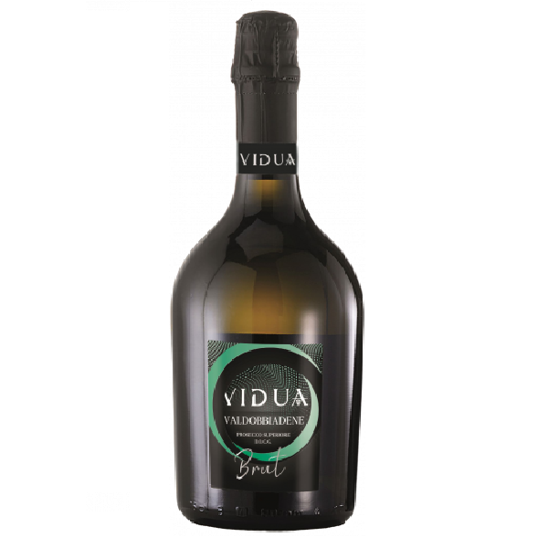 Ігристе вино Vidua Valdobbiadene Prosecco Superiore Docg Brut, біле сухе, 11%, 0,75 л - фото 1