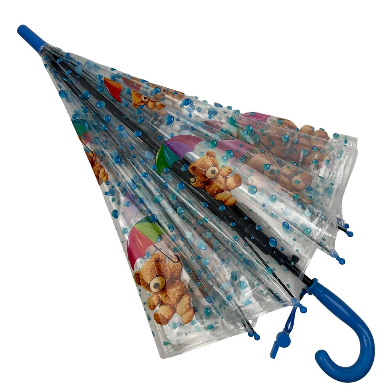 Детский зонт-трость полуавтомат Rain 75 см разноцветный - фото 2