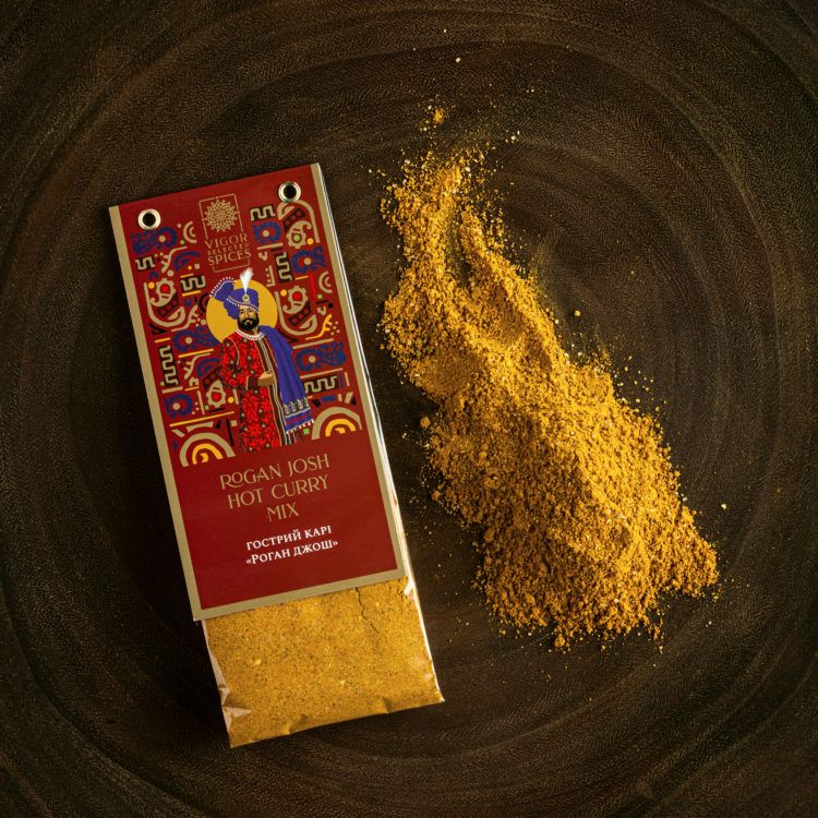 Суміш спецій Vigor Selected Spices Гострий карі Роган джош 55 г - фото 1