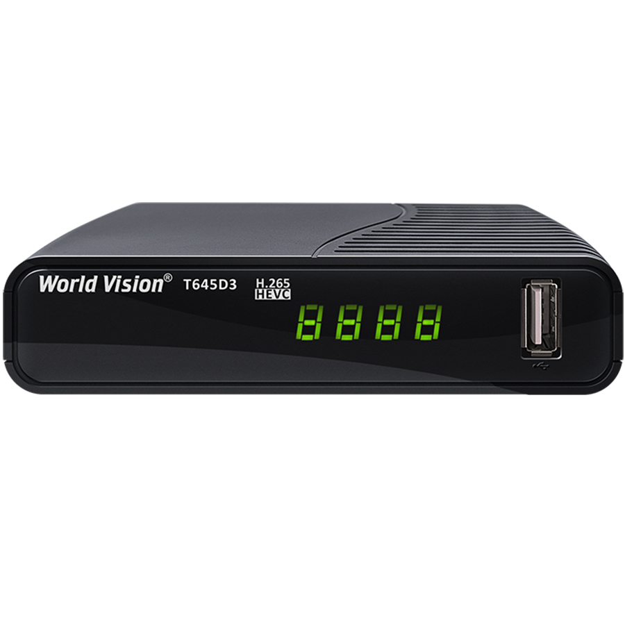 Эфирный цифровой тюнер Т2 ресивер World Vision T645D3 - фото 1