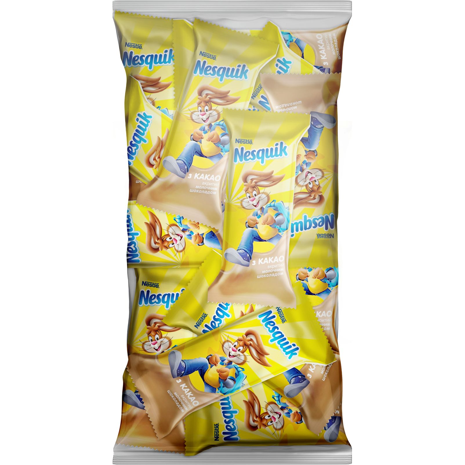 Конфеты Nesquik вафельные в молочном шоколаде с какао 400 г - фото 1