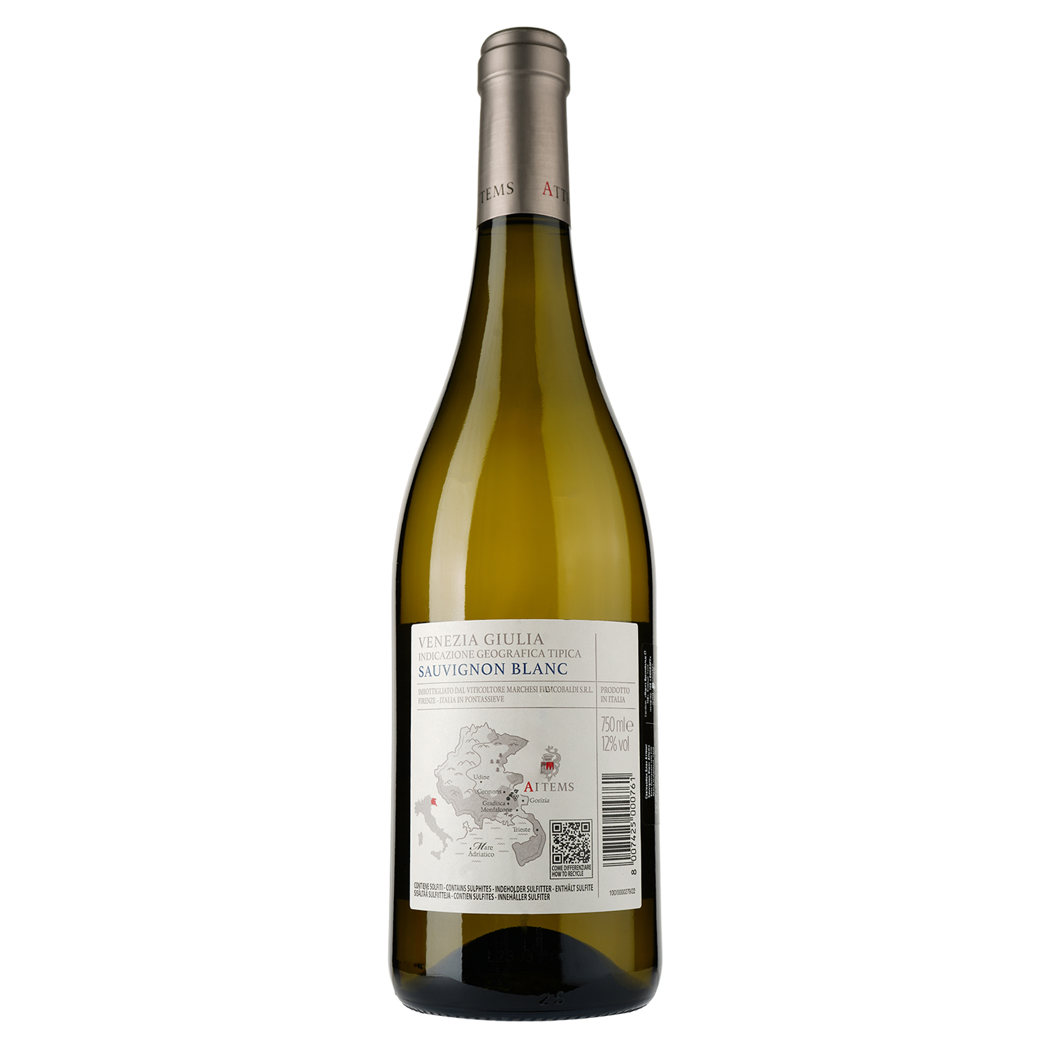 Вино Frescobaldi Attems Sauvignon Blanc, белое, сухое, 0,75 л - фото 2