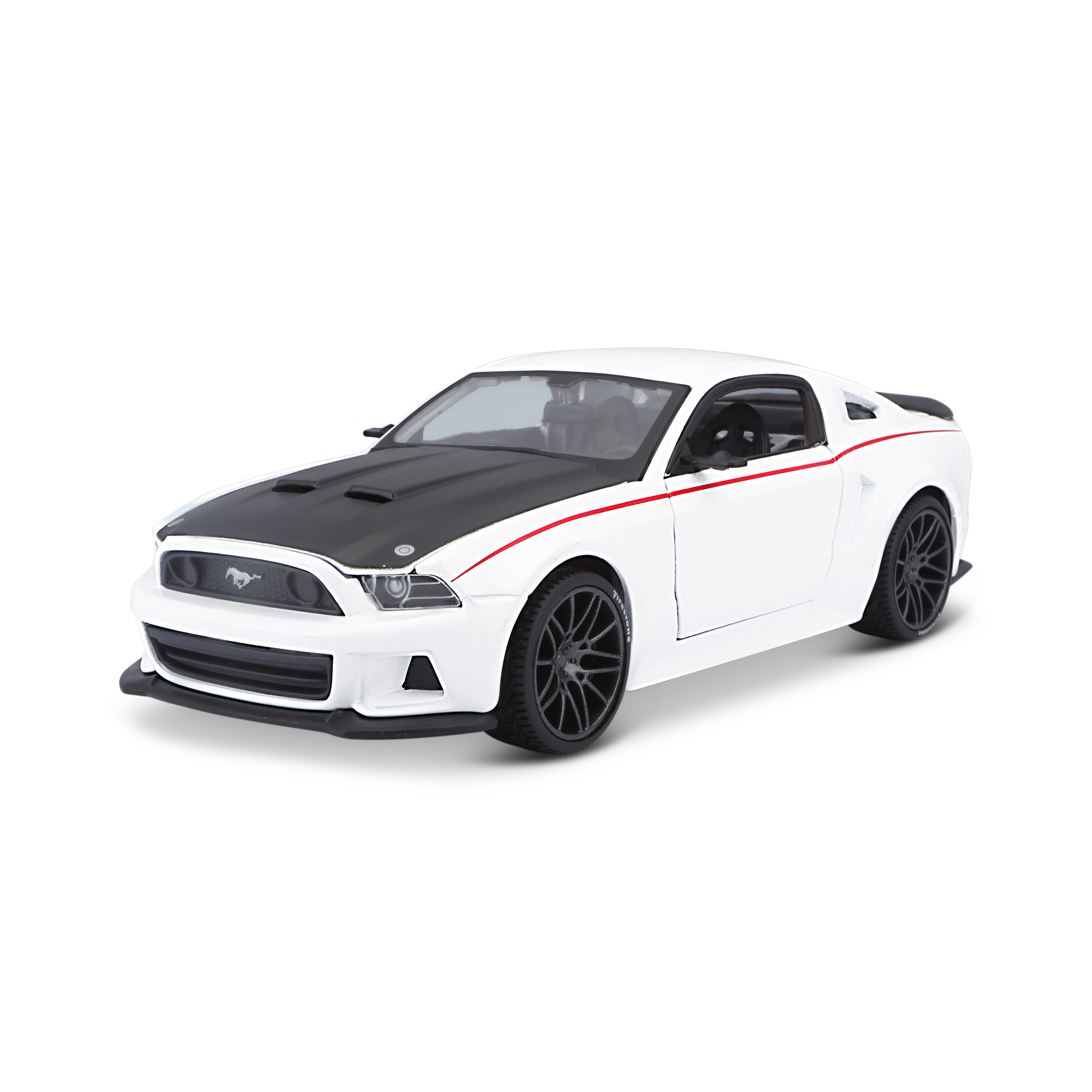 Ігрова автомодель Maisto Ford Mustang Street Racer 2014, білий, 1:24 (31506 white) - фото 1