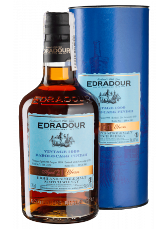 Віскі Edradour Barolo Cask Finish Single Malt Scotch Whisky 54.8% 0.7 л в тубусі - фото 1