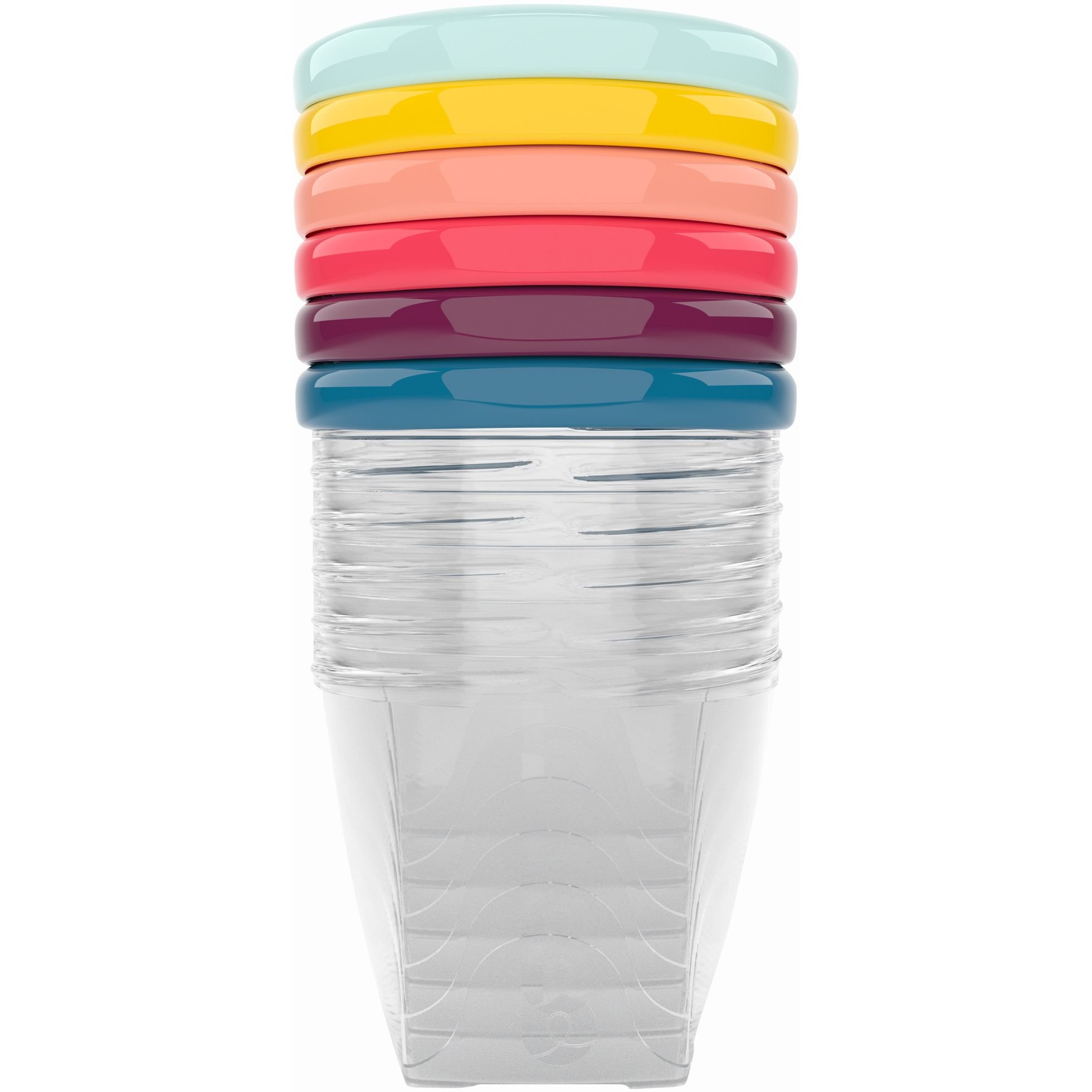 Набор контейнеров для хранения продуктов Babymoov Babybols разноцветные, 6 шт. (A004309) - фото 1