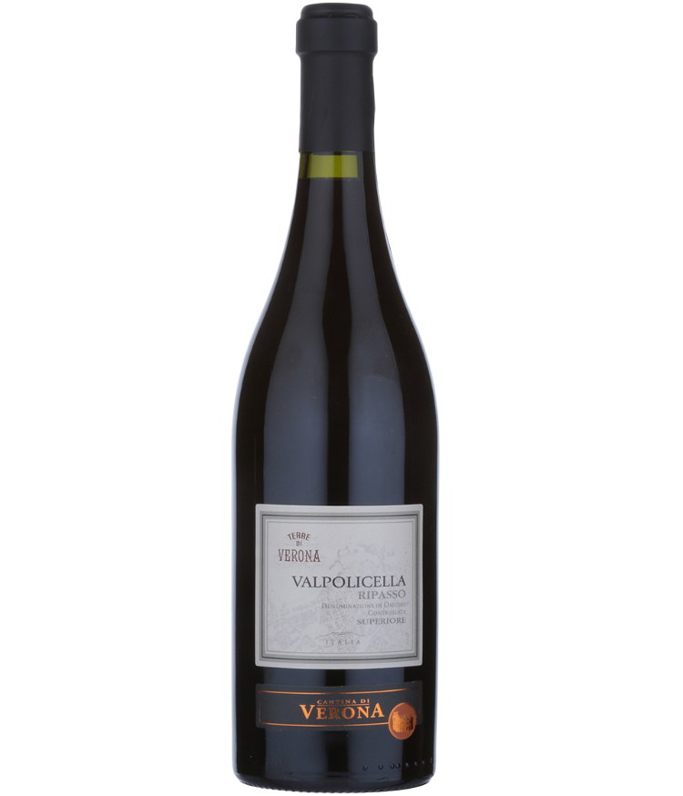 Вино Cantina di Verona Terre di Verona Valpolicella Superiore Ripasso, 14%, 0,75 л (AT1Q020) - фото 1