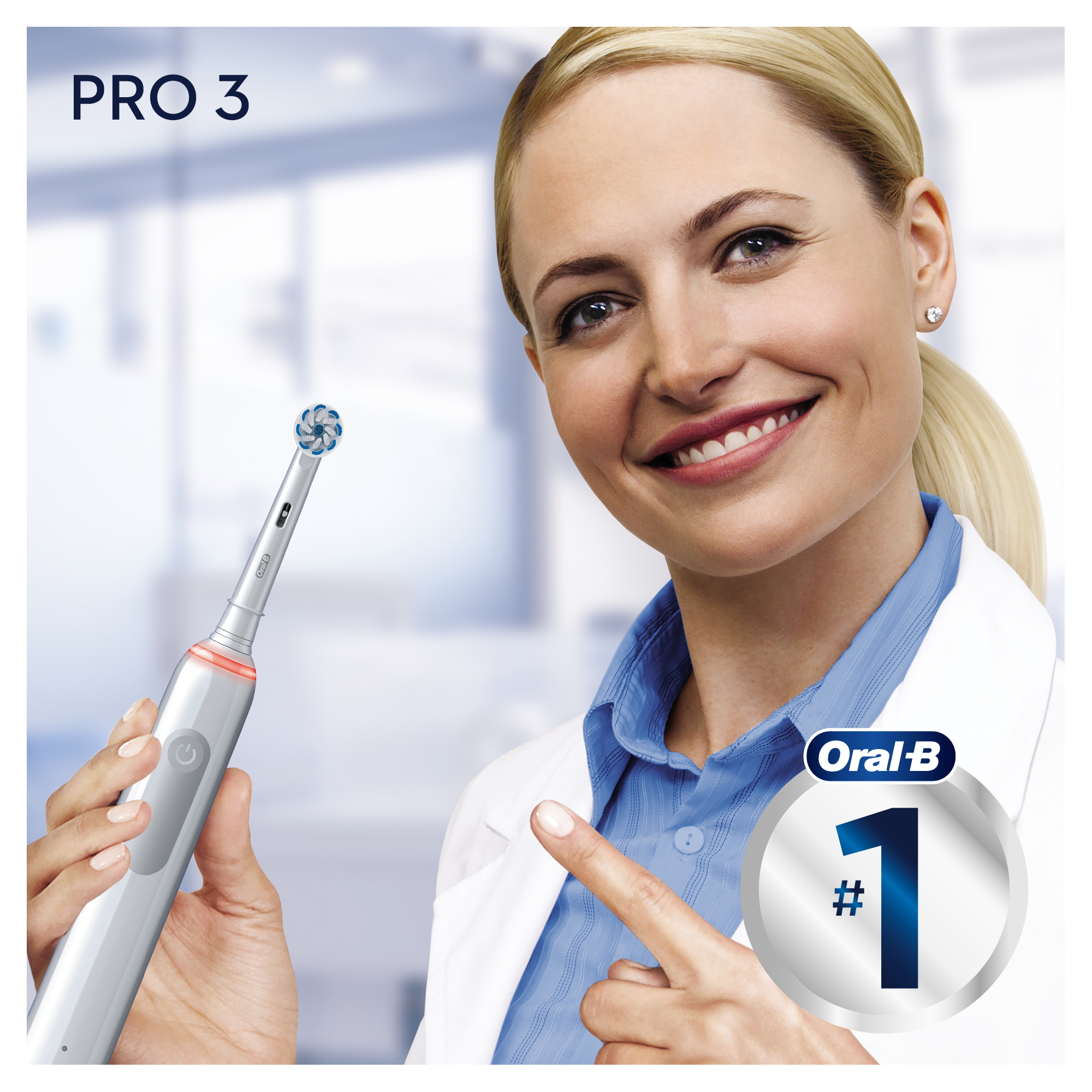Электрическая зубная щетка Oral-B Pro 3 3500 Sensitive Clean + футляр белая - фото 11