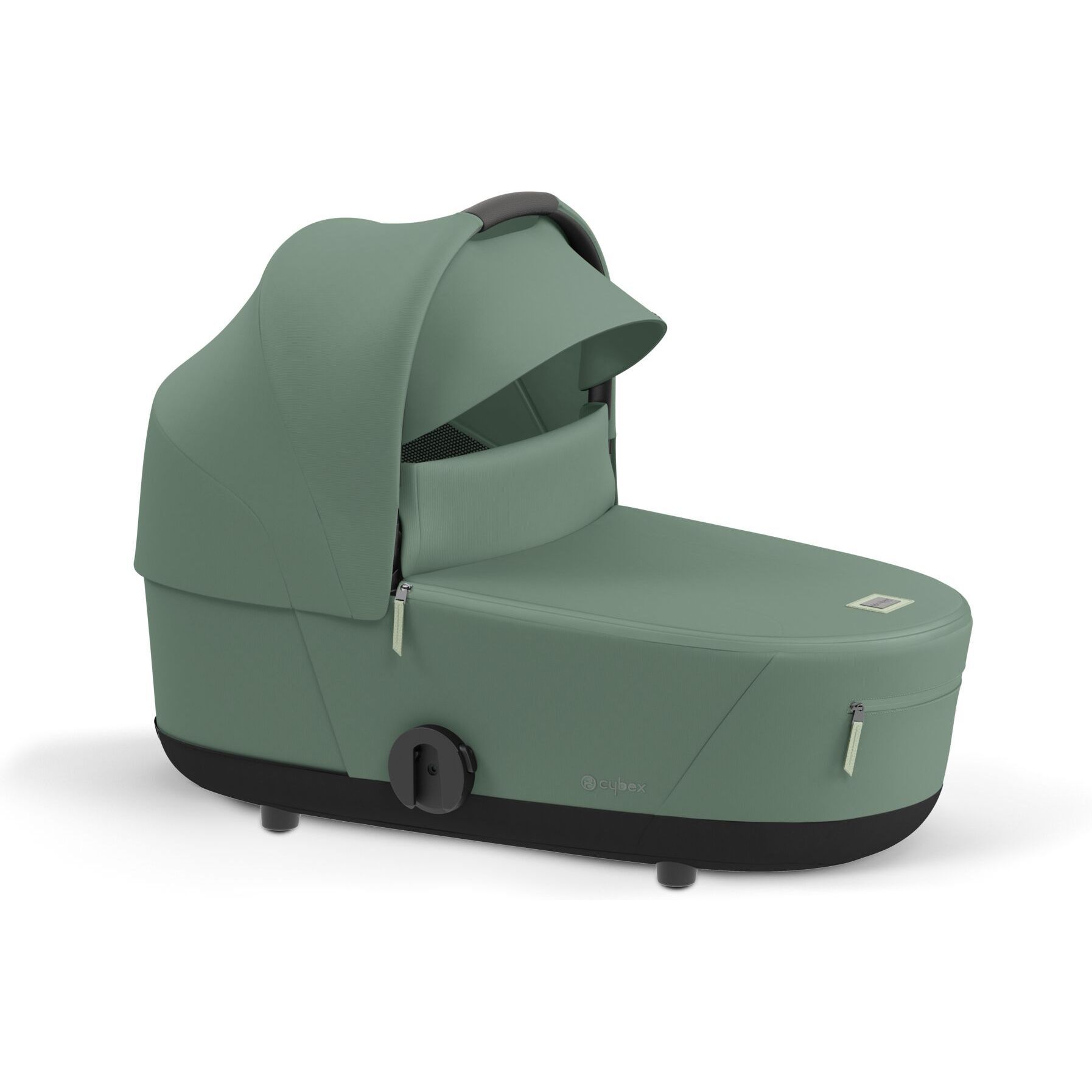 Люлька Cybex Mios Lux Leaf Green + Текстиль для прогулянкового блоку Cybex Mios Leaf Green + Шасі для коляски Cybex Mios LS RBA Chrome Black - фото 3