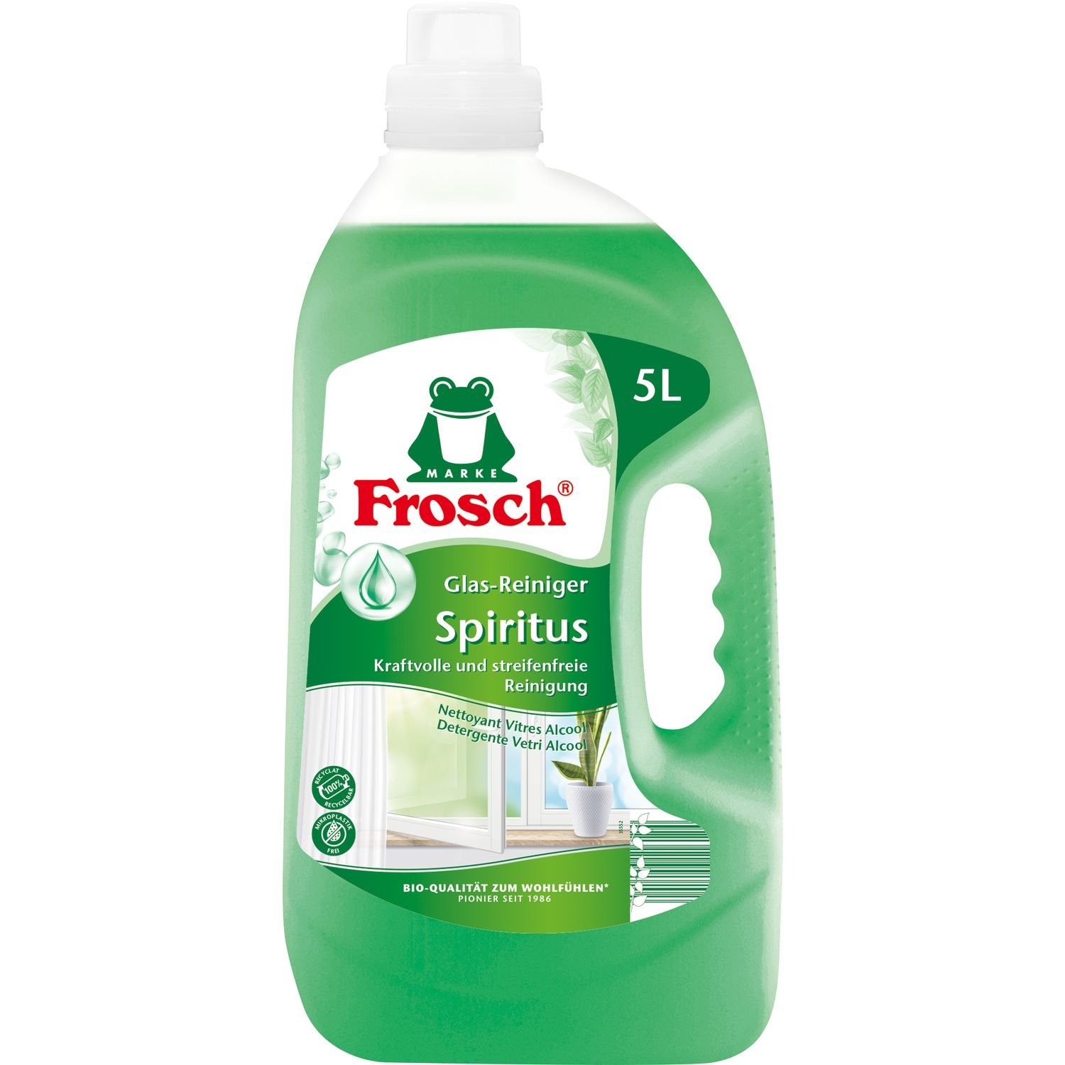 Чистящее средство для стекла Frosch спиртовой 5 л - фото 1