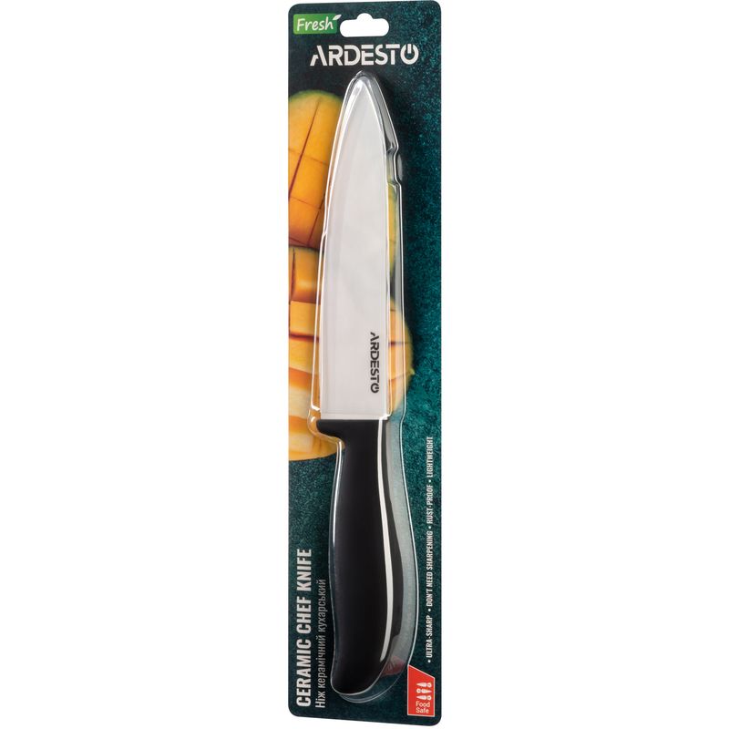 Нож кухонный Ardesto Fresh, 27,5 см, черный (AR2127CB) - фото 1