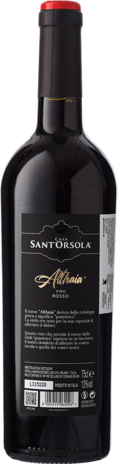 Вино Casa Sant'Orsola Althaia Red красное сухое 0.75 л - фото 2