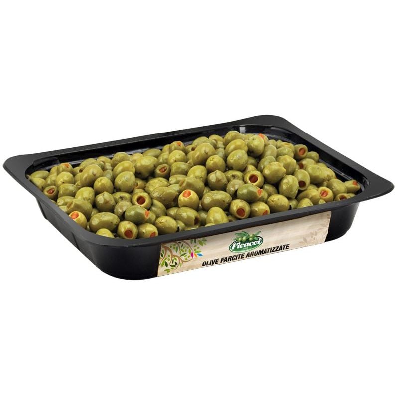 Оливки Ficacci фаршировані пікантні 1.5 кг - фото 1