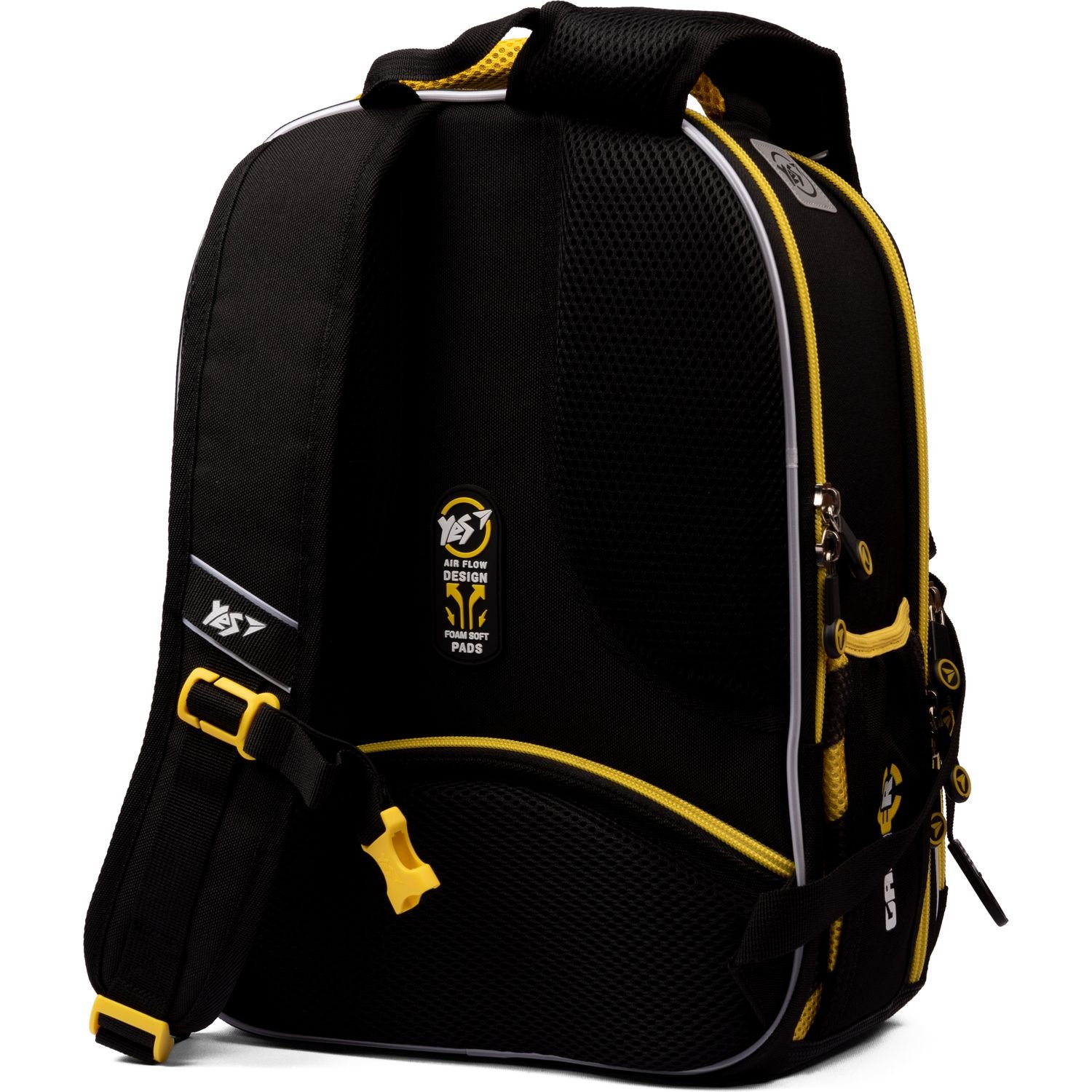 Рюкзак каркасний Yes S-78 Never Quit, черный с желтым (559417) - фото 4
