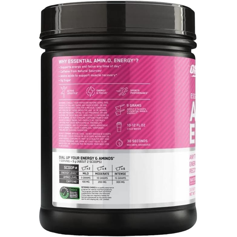 Аминокислотный комплекс Optimum Nutrition Essential Amino Energy Watermelon 585 г - фото 3