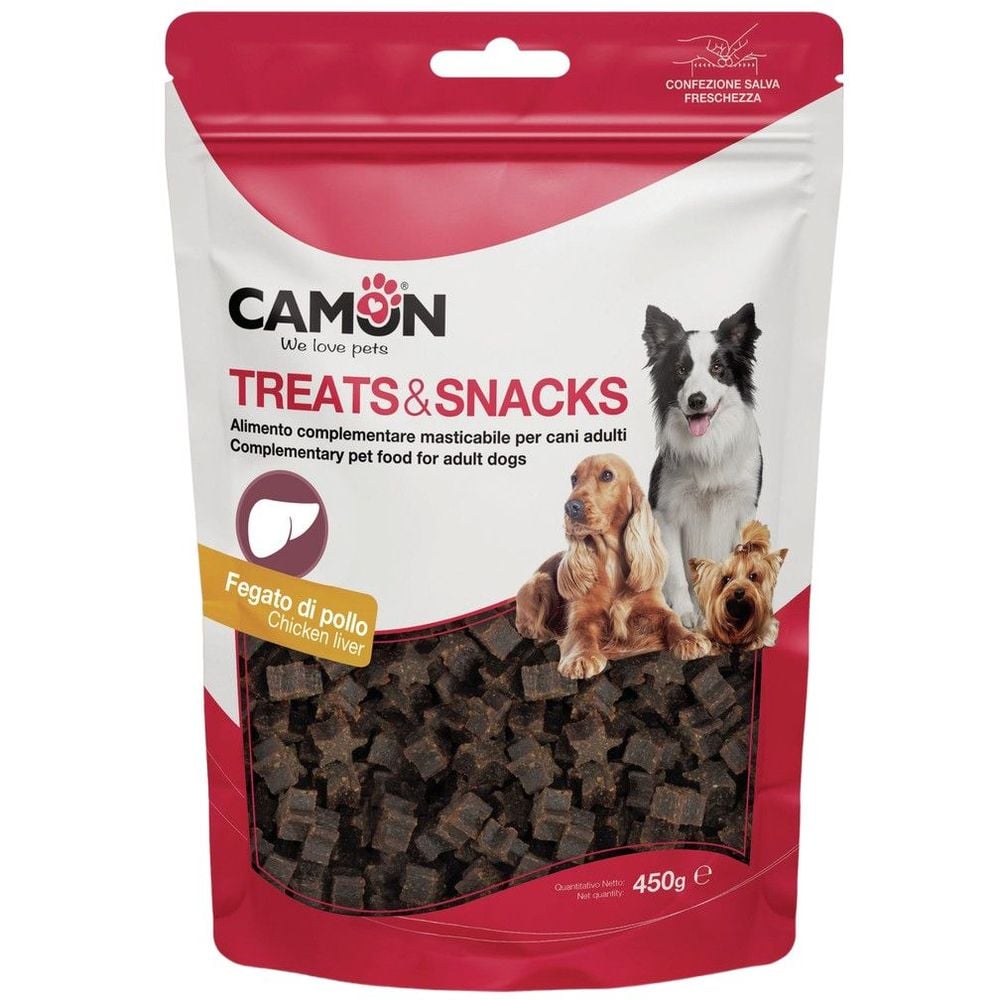 Ласощі для собак Camon Treats & Snacks Зірочки з лівером, 450 г - фото 1