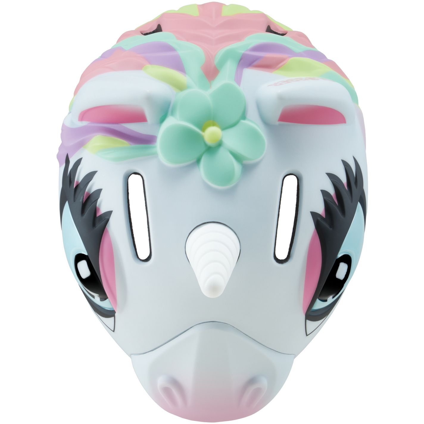 Шлем защитный детский Globber Fantasy Единорог белый 49-55 см с фонариком (605-110) - фото 5