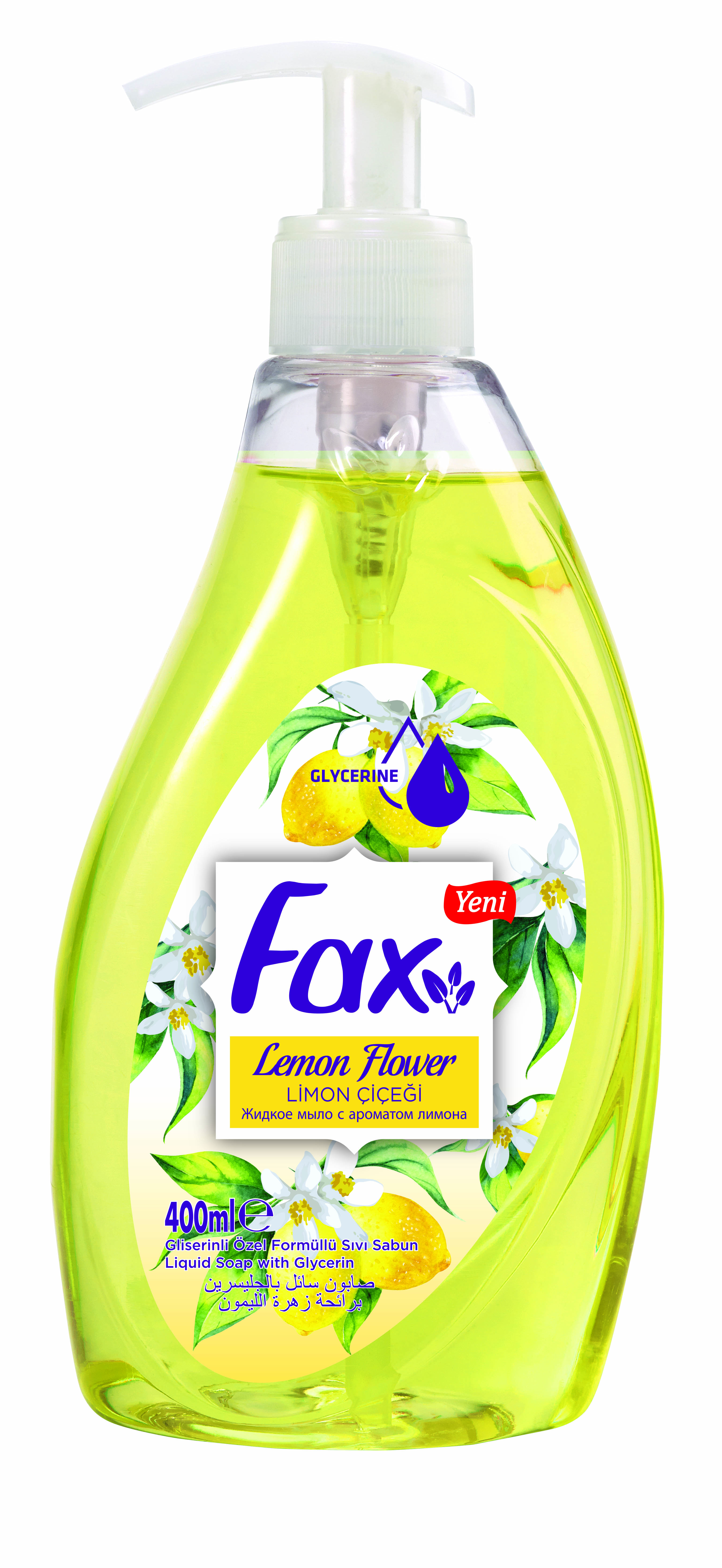 Жидкое мыло Fax с ароматом лимонного цветка, 400 мл - фото 1