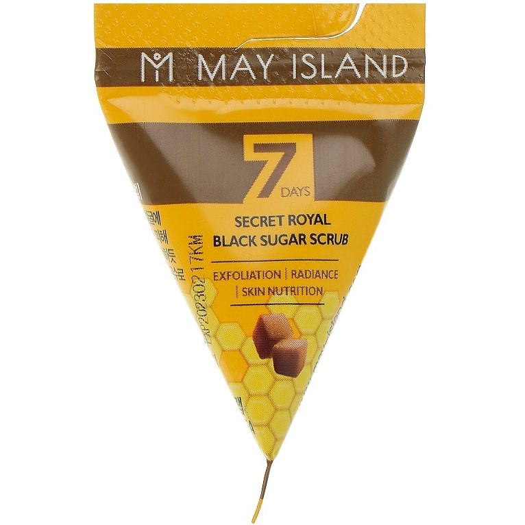 Сахарный скраб для лица May Island 7 Days Secret Royal Black Sugar Scrub 5 г - фото 1