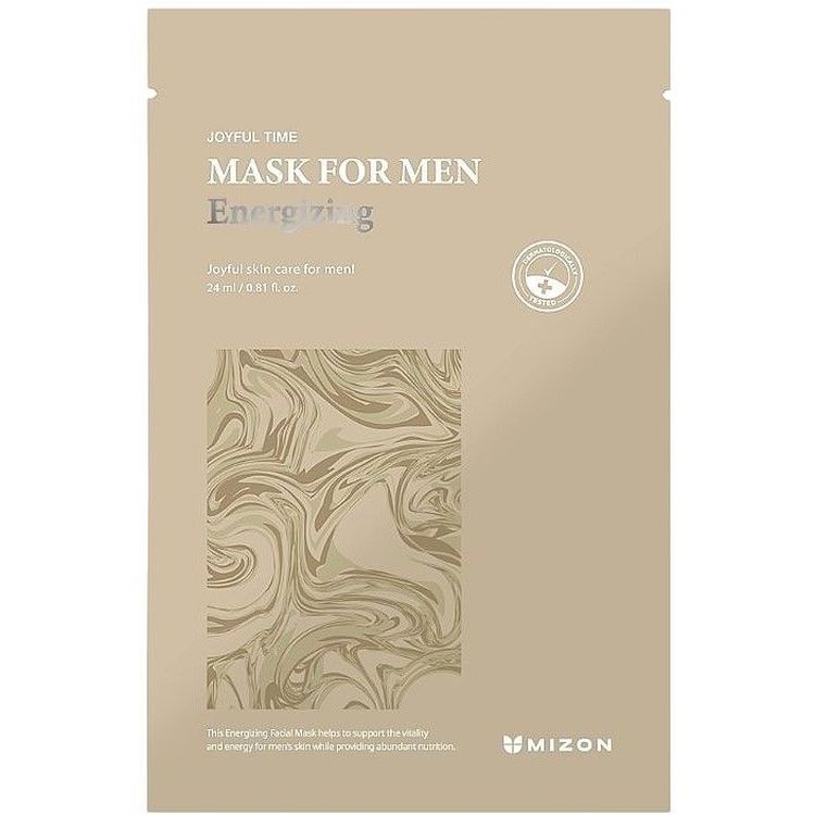 Тканевая маска для мужчин Mizon Joyful Time Mask For Men Energizing, 24 мл - фото 1