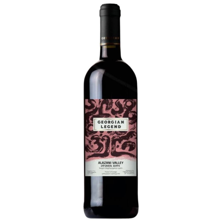 Вино Georgian Legend Алазанская долина, красное, полусладкое, 11-13%, 0,75 л - фото 1