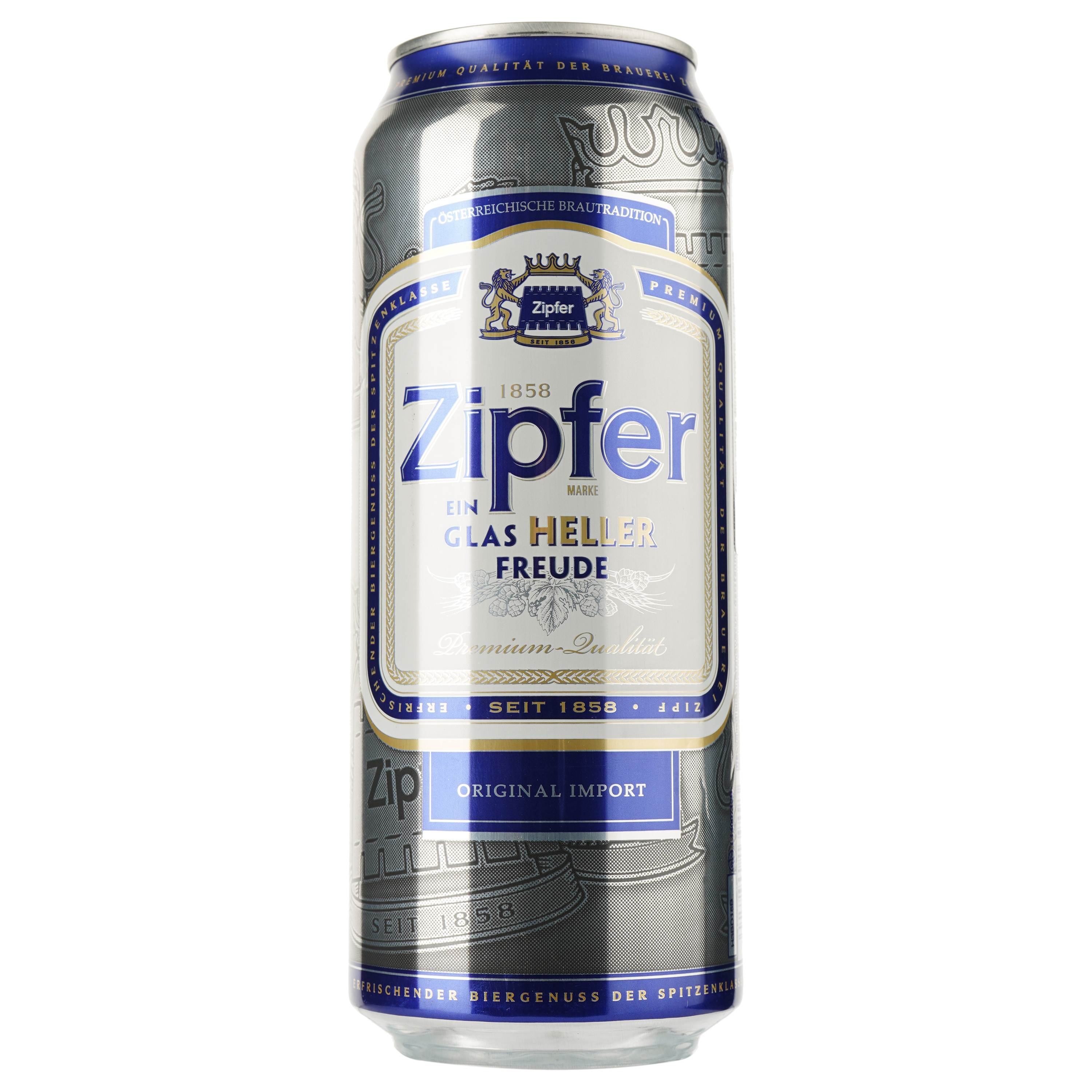 Пиво Zipfer Heller, світле, 5,4%, з/б, 0,5 л (875835) - фото 1