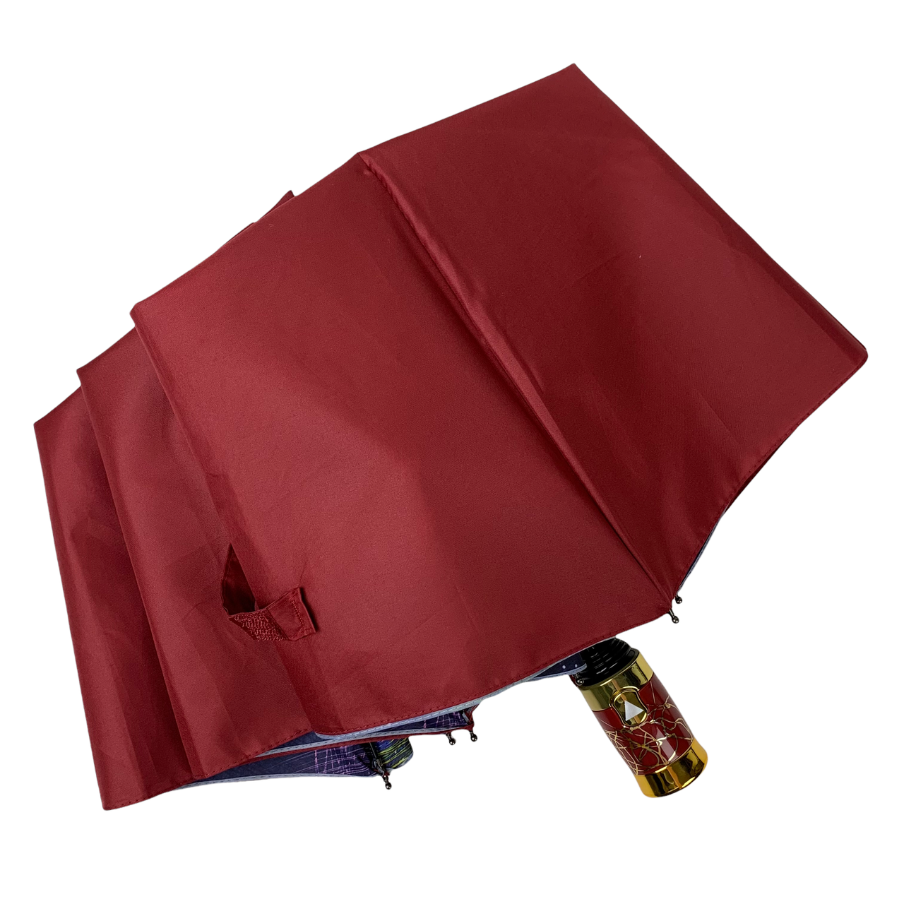 Жіноча складана парасолька напівавтомат Bellissima 99 см бордова - фото 5