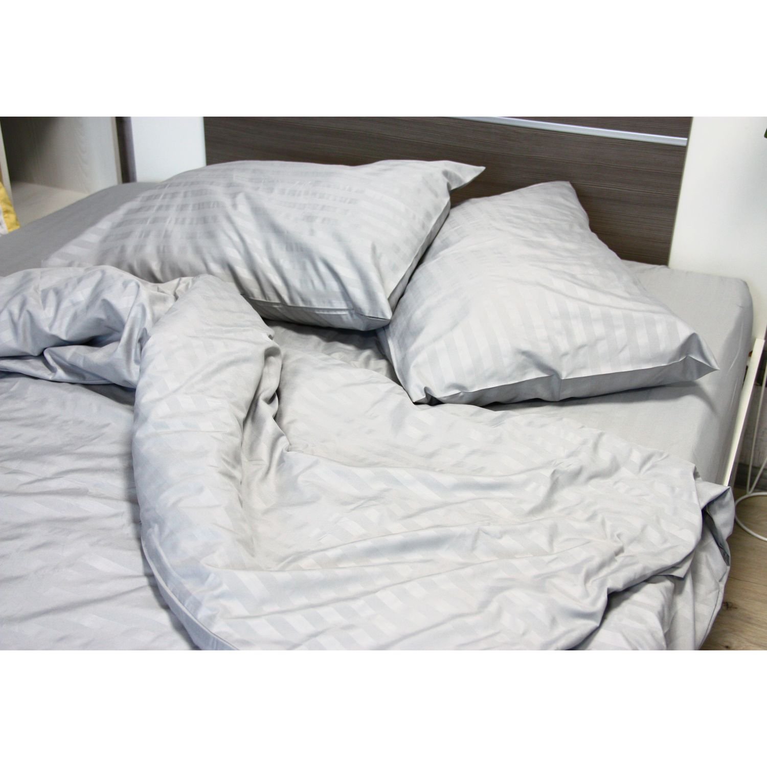Комплект постельного белья LightHouse Mf Stripe Grey, полуторный, серый (604965) - фото 6