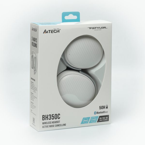 Навушники ігрові A4Tech ANC Bluetooth 5.3 Wireless White з мікрофоном - фото 5