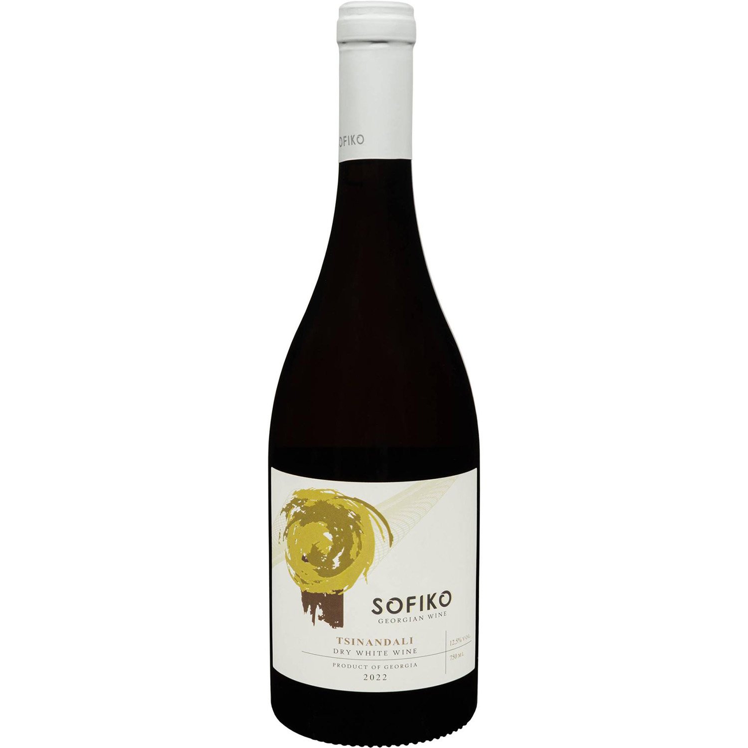 Вино Sofiko Tsinandali, біле, сухе, 0,75 л - фото 1