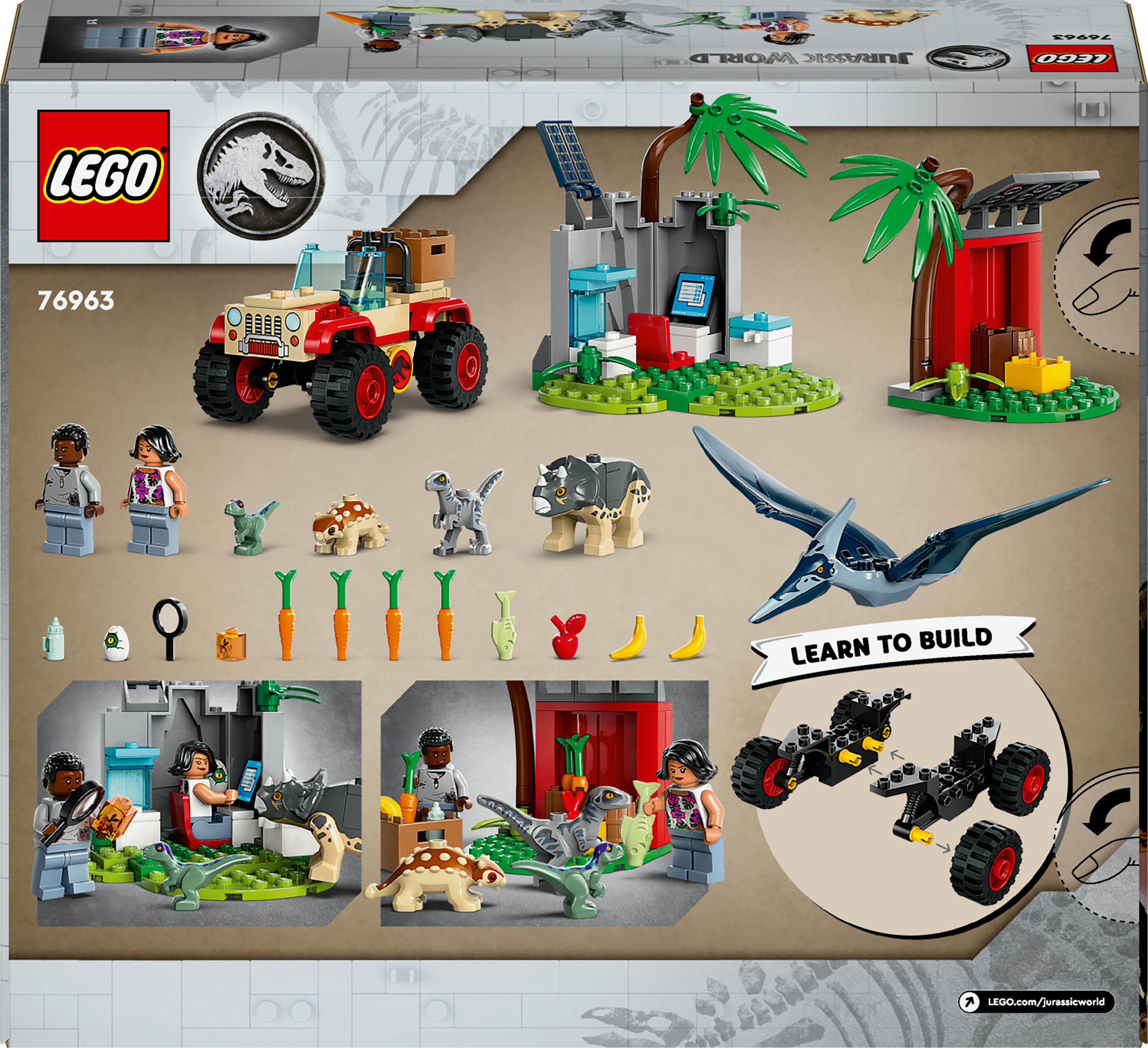 Конструктор LEGO Jurassic World Центр спасения малышей динозавров 139 детали (76963) - фото 9