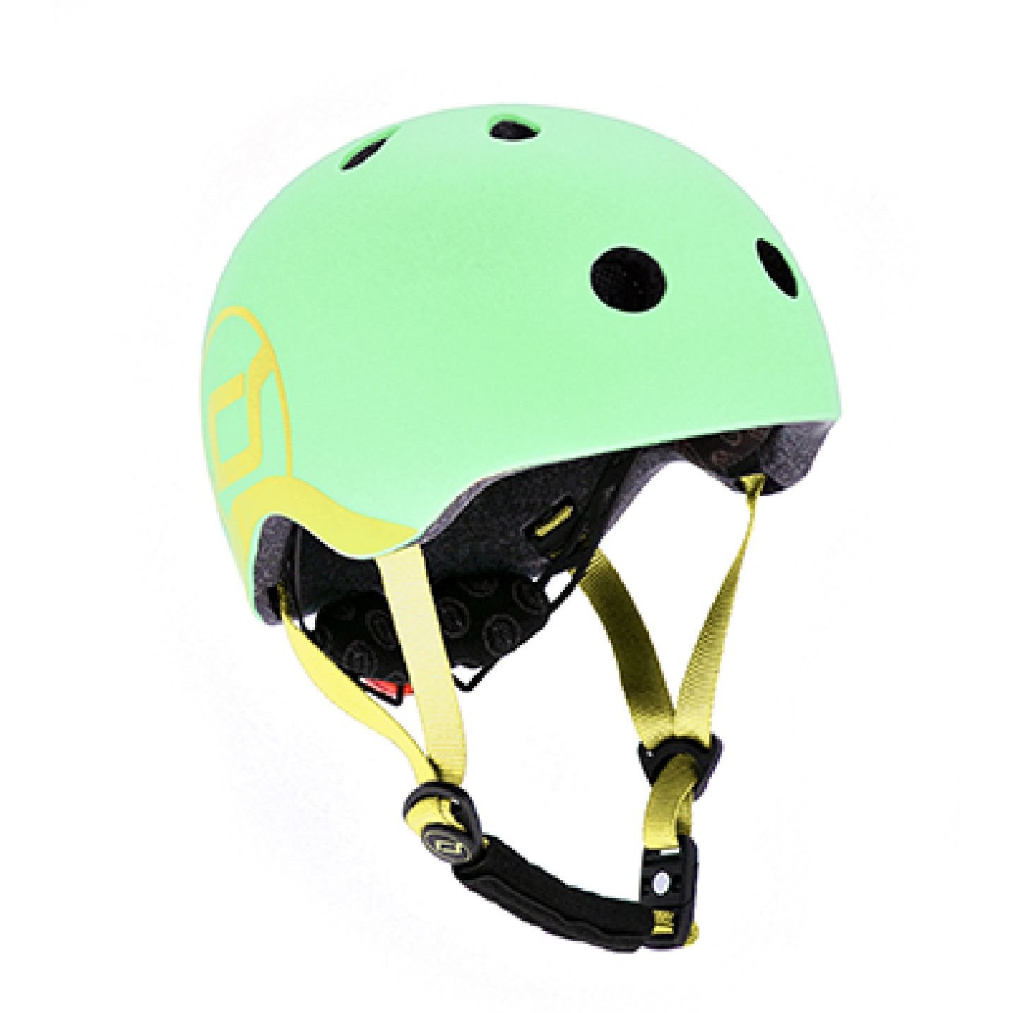 Шлем защитный Scoot and Ride с фонариком, 51-55 см (S-M) зеленый (SR-181206-KIWI_S) - фото 1