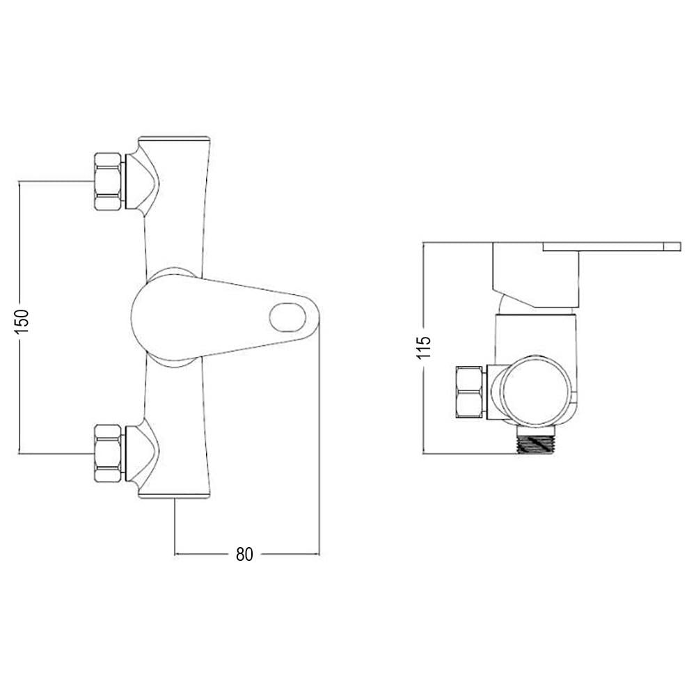 Смеситель для душа Brinex 37W 010 (BRIN37W010) - фото 2