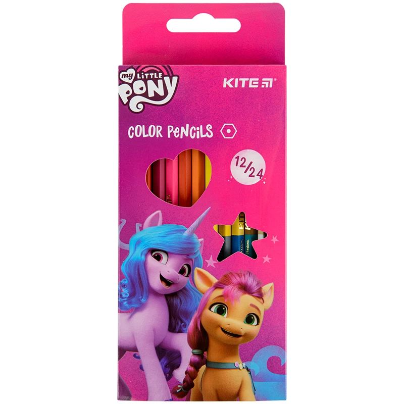 Цветные двусторонние карандаши Kite My Little Pony 12 шт. (LP22-054) - фото 1