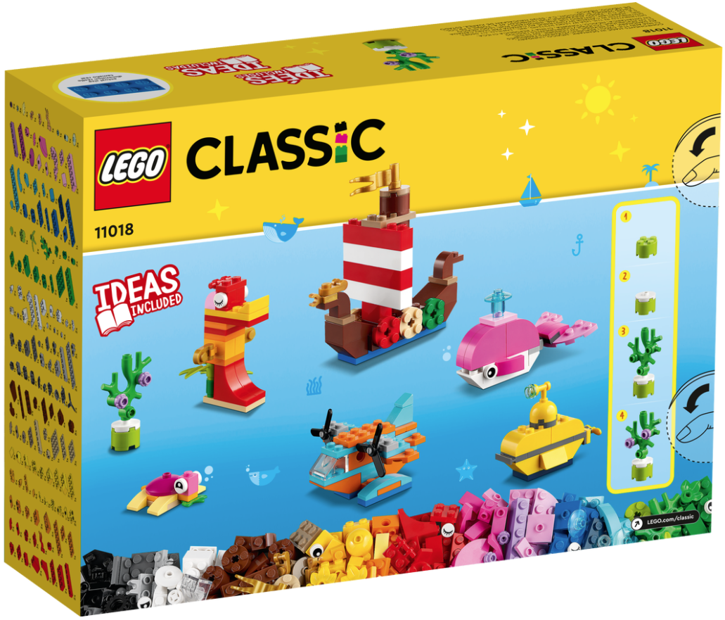 Конструктор LEGO Classic Творчі веселощі в океані, 333 деталі (11018) - фото 2