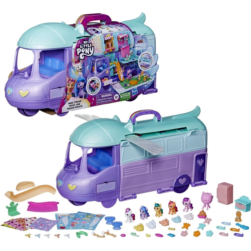 Ігровий набір My Little Pony Playset World Magic Mare Stream Buildable Trailer Camper Van (F7650) - фото 1