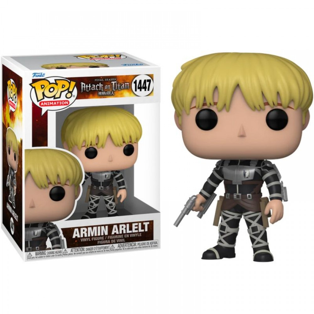 Фигурка Funko Pop Фанко Поп Фанко Поп Attack on Titan Armin Arlelt Атака титанов Армин Арлерт 10 см AT AA 1447 - фото 2