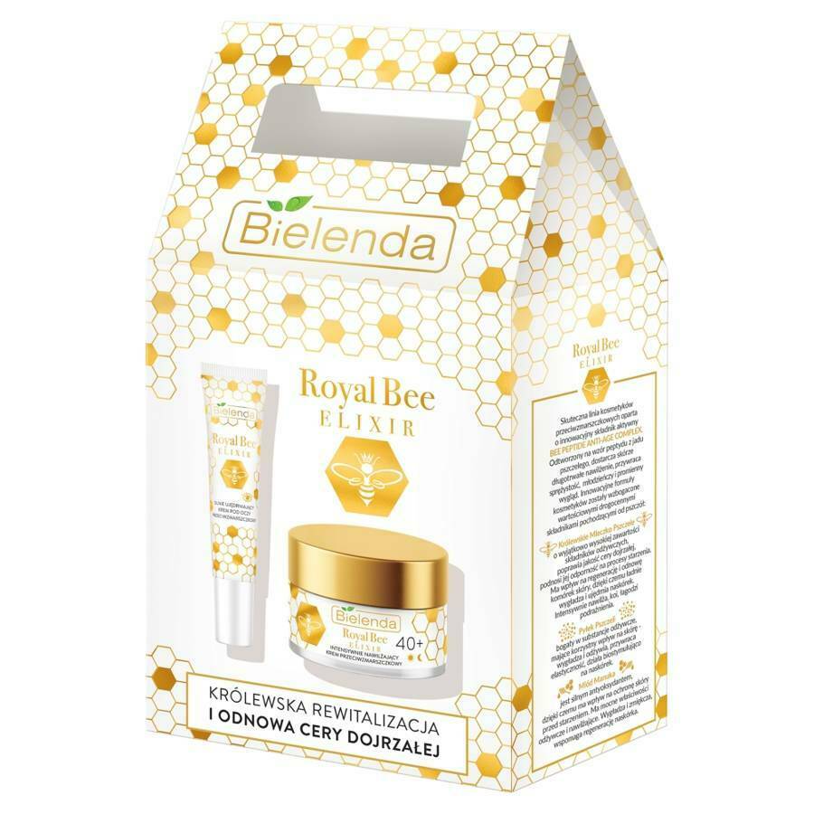 Подарунковий набір Bielenda Royal Bee Elixir: крем проти зморшок 50 мл + крем для шкіри навколо очей 15 мл - фото 1