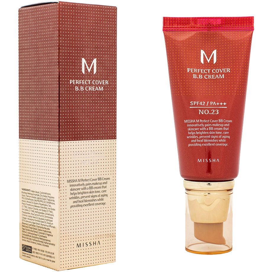 ВВ-крем Missha M Perfect Cover RX SPF42/PA+++ тон 23 (Natural Beige) 50 мл - фото 3