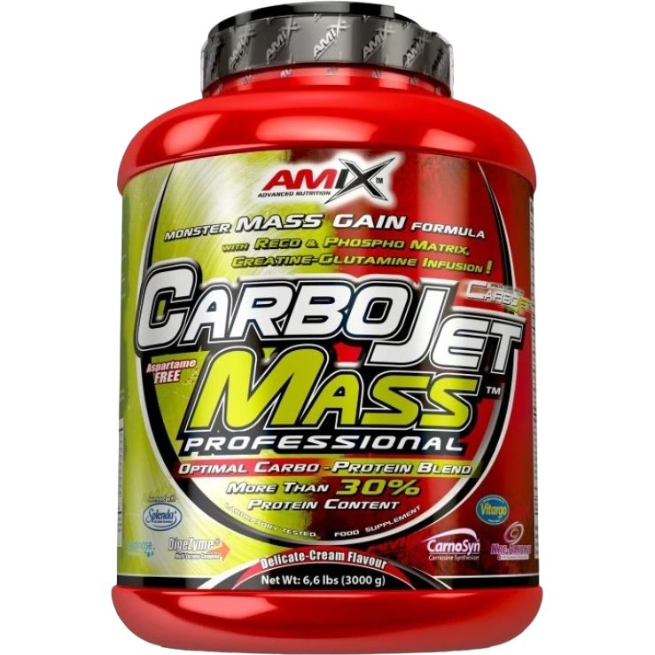 Високобілковий гейнер Amix CarboJet Gain Mass Professional лісові фрукти 3 кг - фото 1