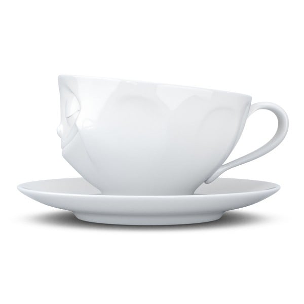 Чашка з блюдцем для кави Tassen Щастя 200 мл, порцеляна (TASS14301/TA) - фото 4