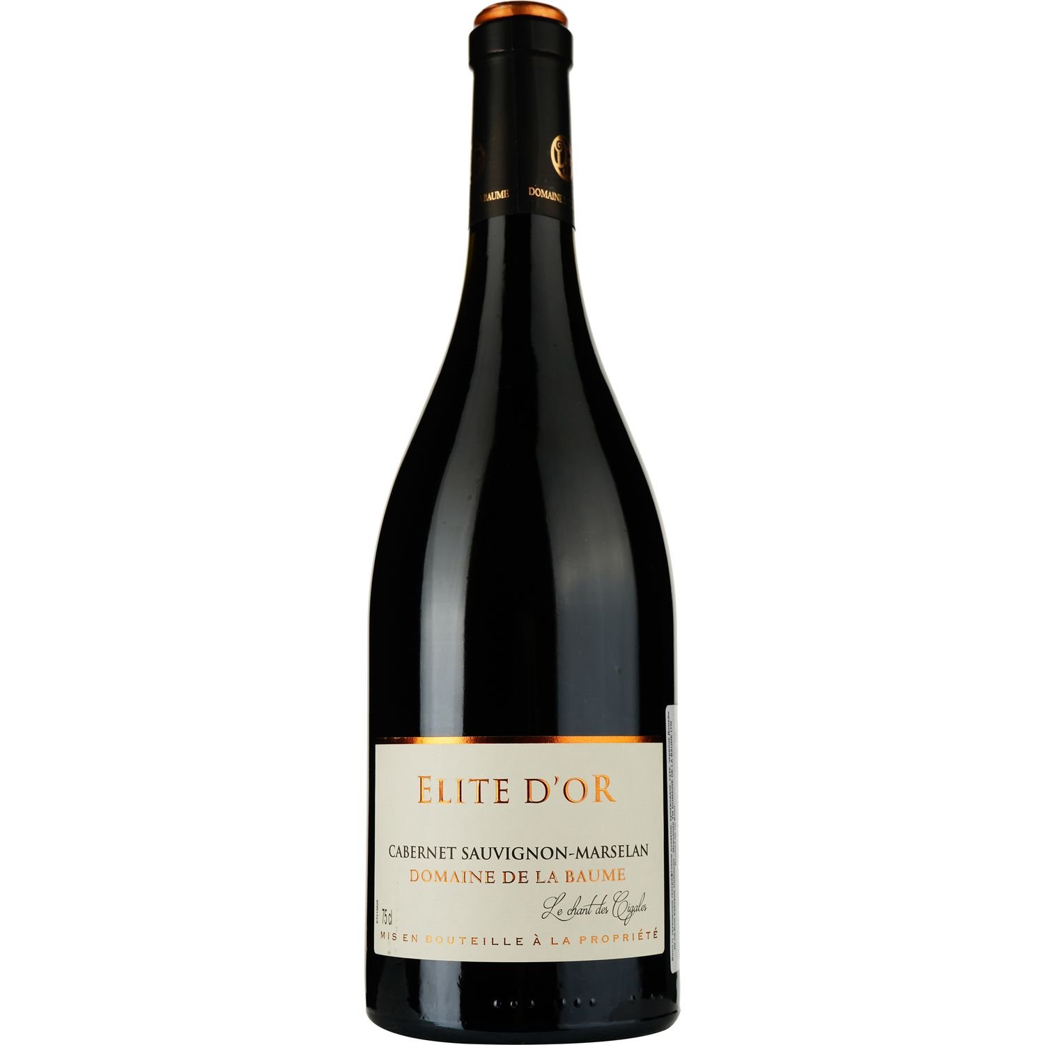 Вино Domaine De La Baume Elite d'Or Cabernet Sauvignon - Marselan 2021 IGP Pays d'Oc червоне сухе 0.75 л - фото 1