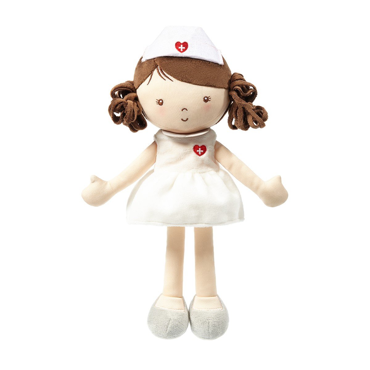 М'яка іграшка BabyOno Медсестра Грейс, 32х15 см, білий (1417) - фото 1
