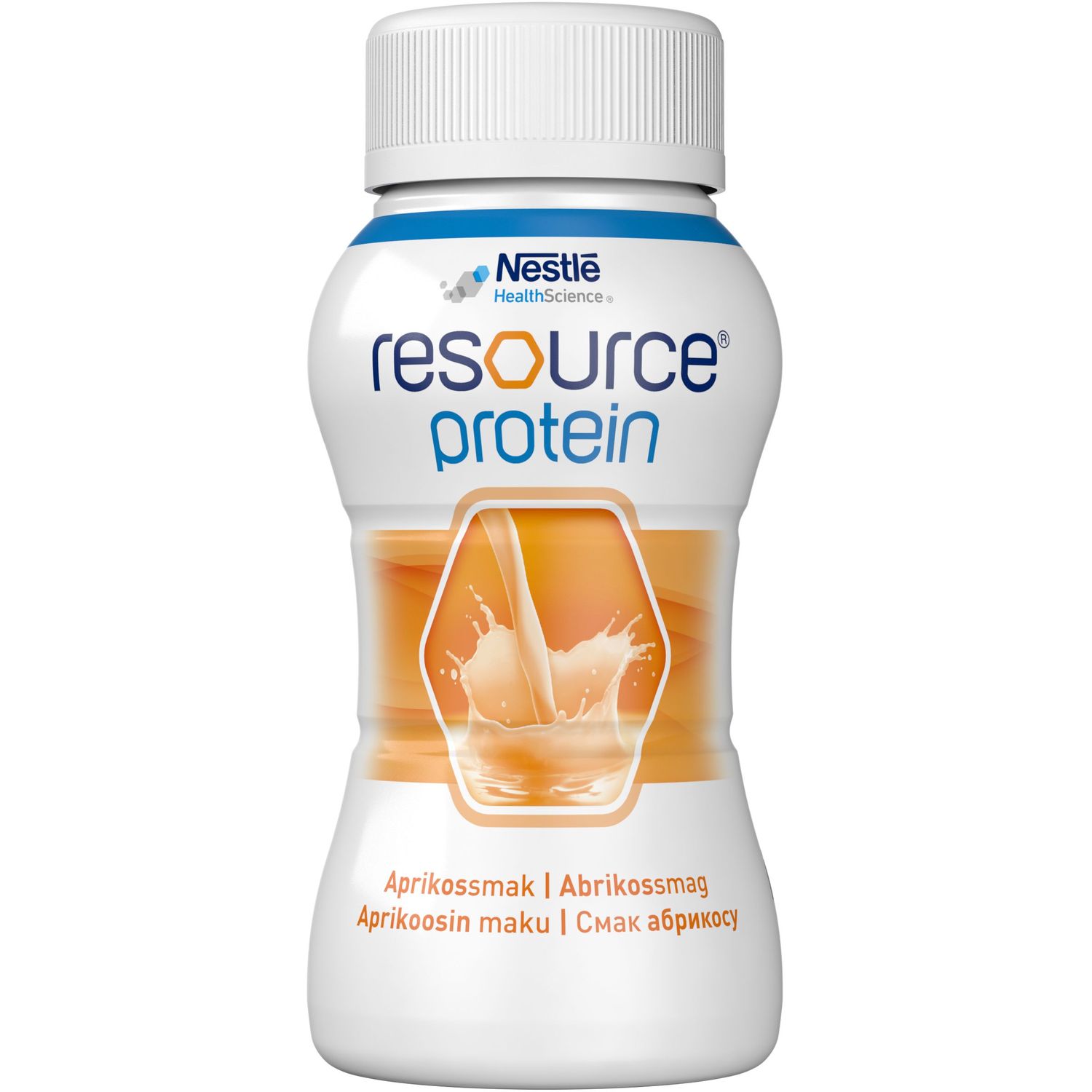 Готова молочна суміш Nestle Resource Protein Ресурс Протеїн, зі смаком абрикосу, 800 мл (4 шт по 200 мл) - фото 3